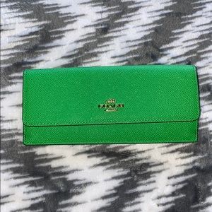 Brand new green Coach wallet